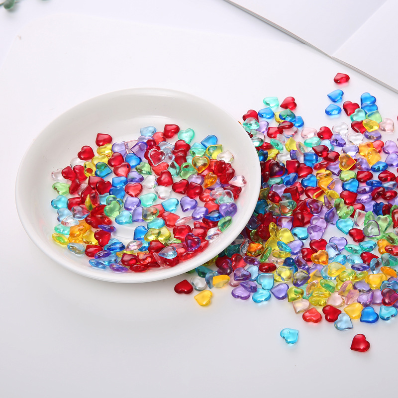 100PCS 10*4mm Heart Shape Acry - Board Game Illustration recension och pris