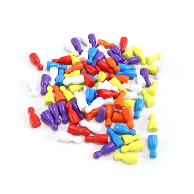 100 Pcs Colorful Wooden Chess  - Board Game Illustration recension och pris