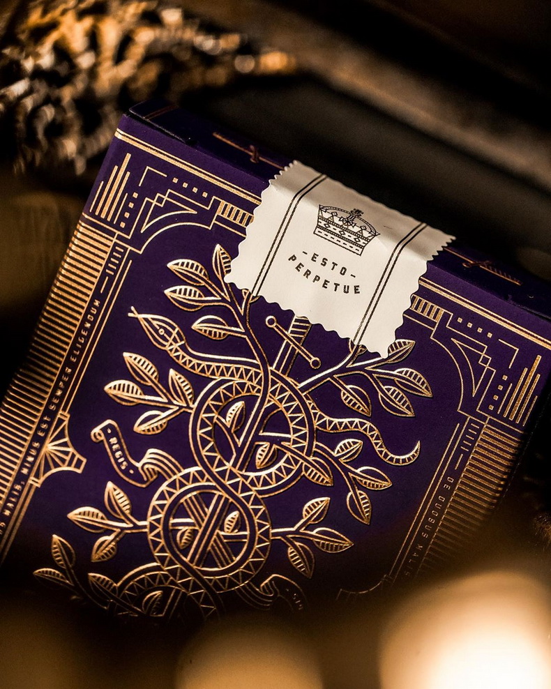 Purple Monarch Playing Cards b - Board Game Illustration recension och pris
