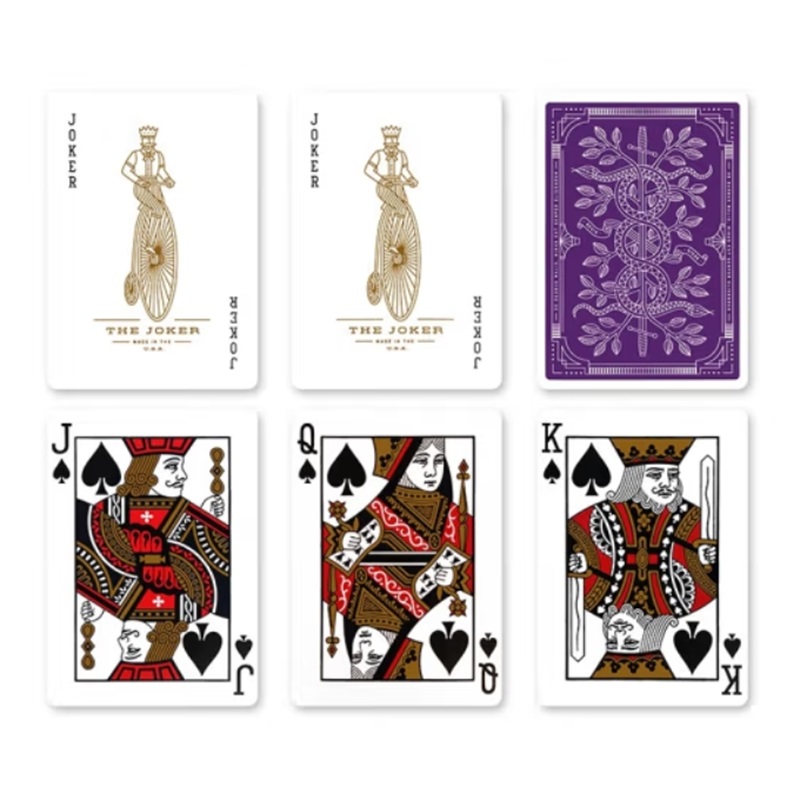 Purple Monarch Playing Cards b - Board Game Illustration recension och pris