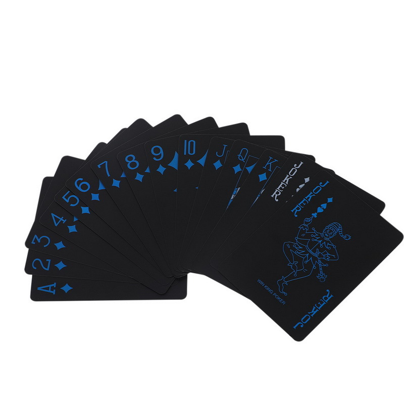 Black Plastic Playing Cards Bl - Board Game Illustration recension och pris