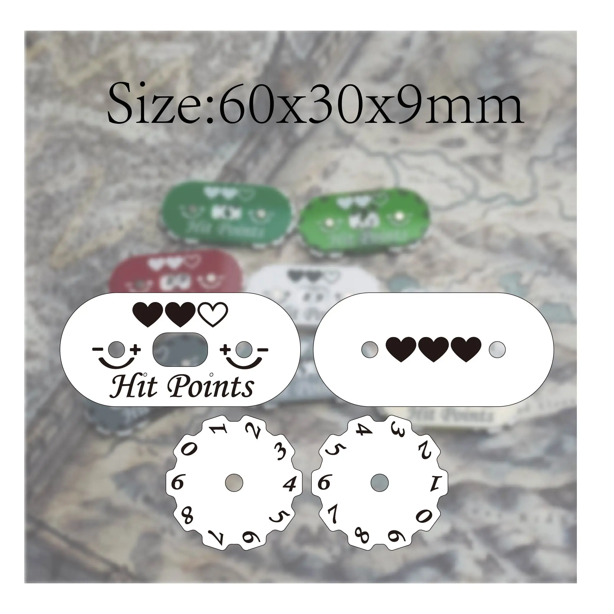 Premium 60x30mm Tracker for He - Game Token Counter recension och pris