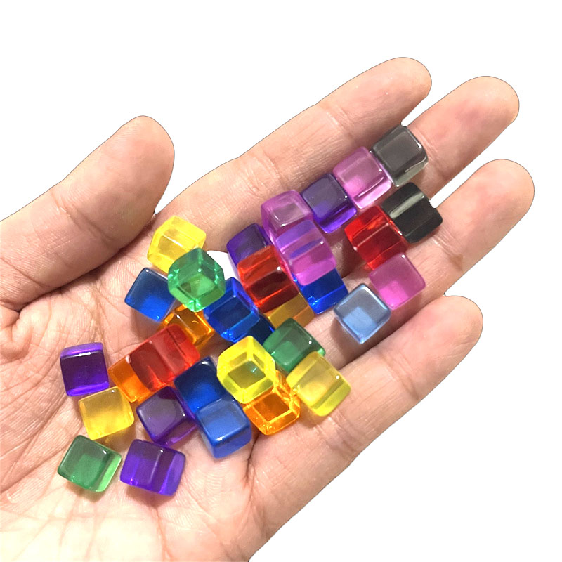 100pcs/set 8mm Clear Cube Dice - Board Game Illustration recension och pris