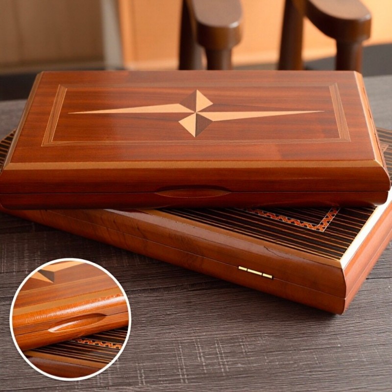 Solid Wood Backgammon 11-19 In - Board Game Quacks recension och pris