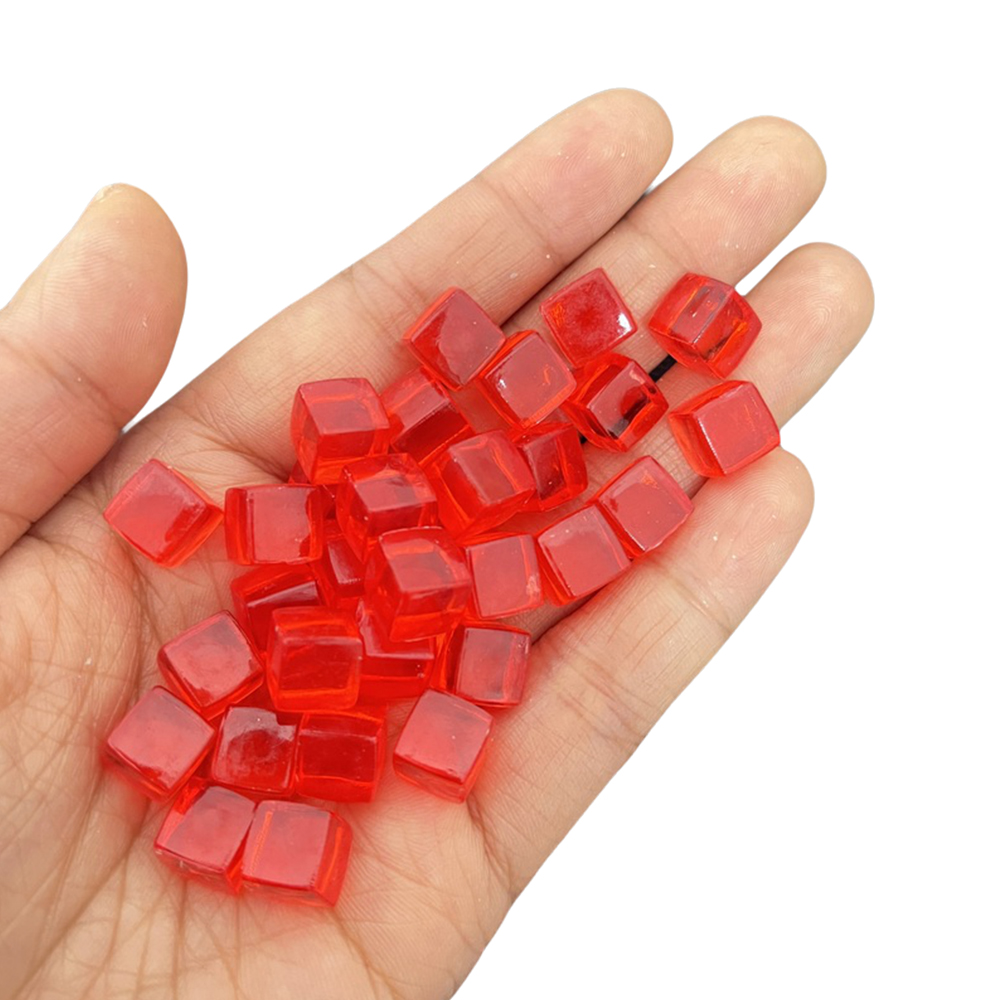 100Pcs/Set 8mm Transparent Squ - Board Game Sequence recension och pris