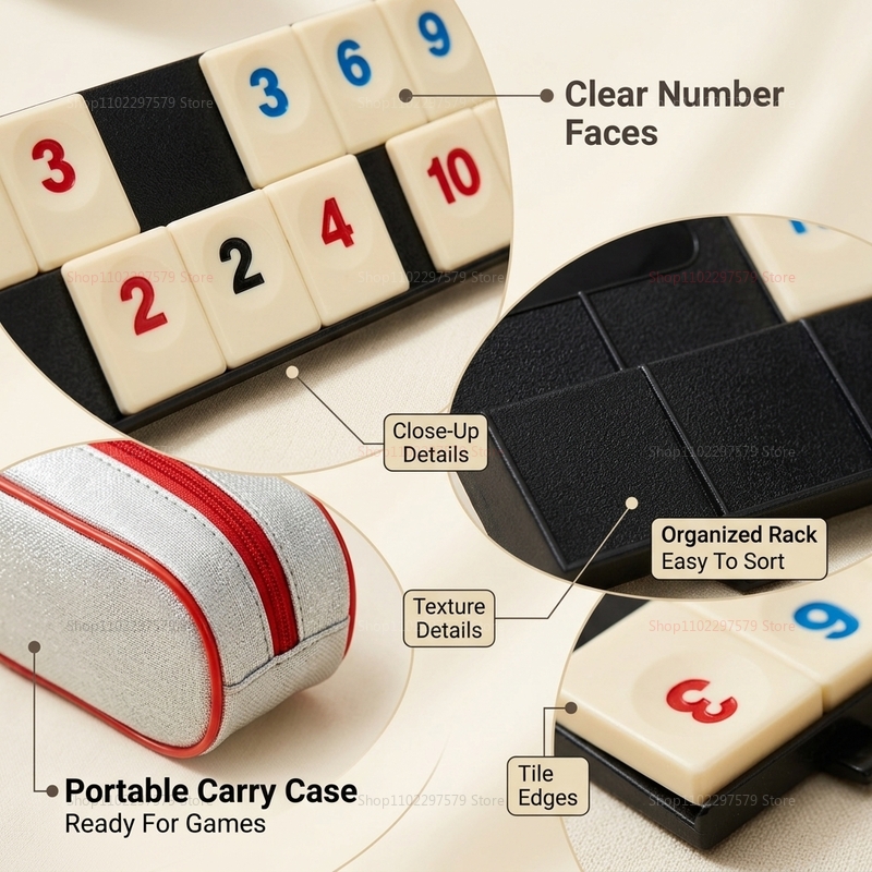 2026 New Rummy Cube Game Set w - Board Game Sequence recension och pris