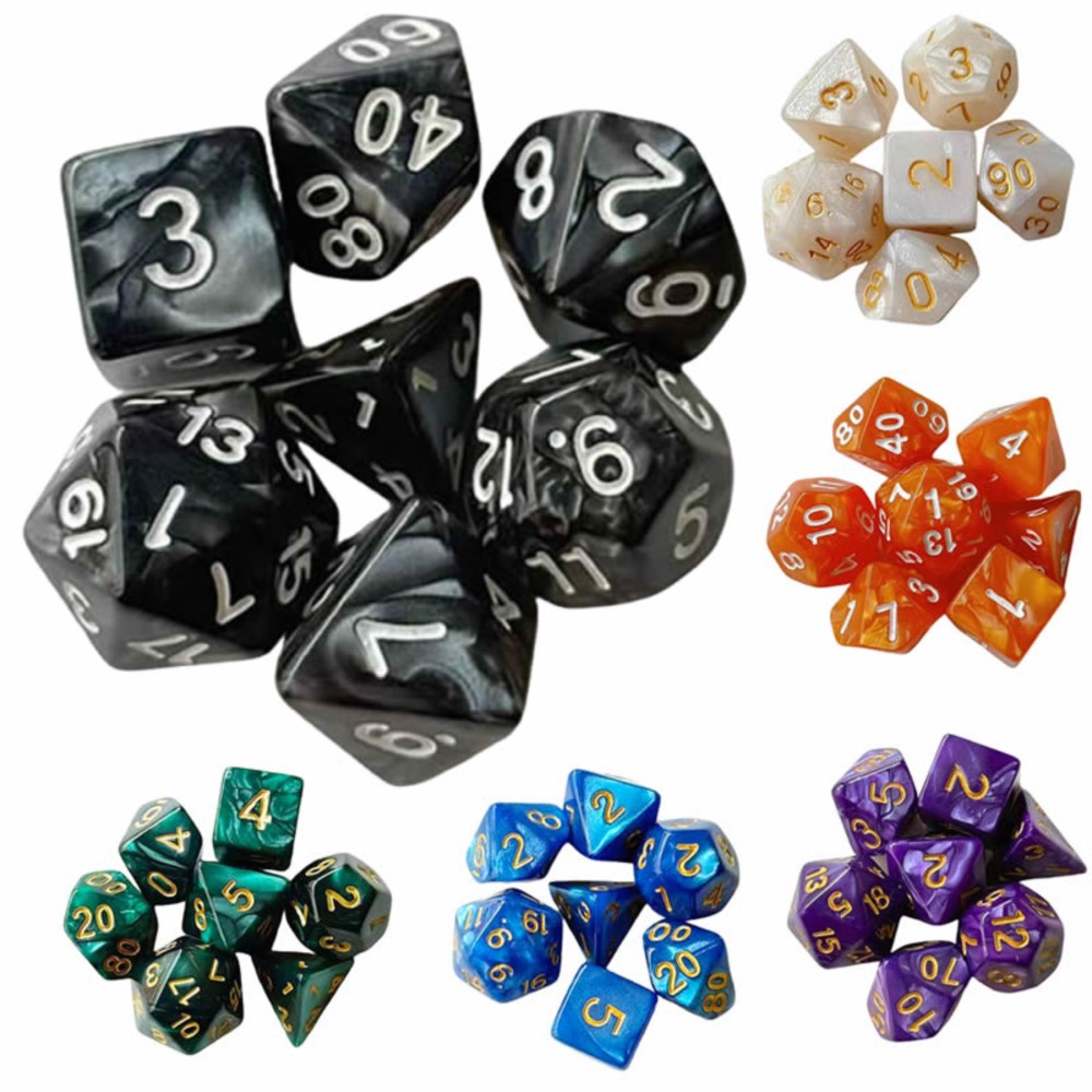 7pcs Dice Set Board Games Roll - Game Token Counter recension och pris