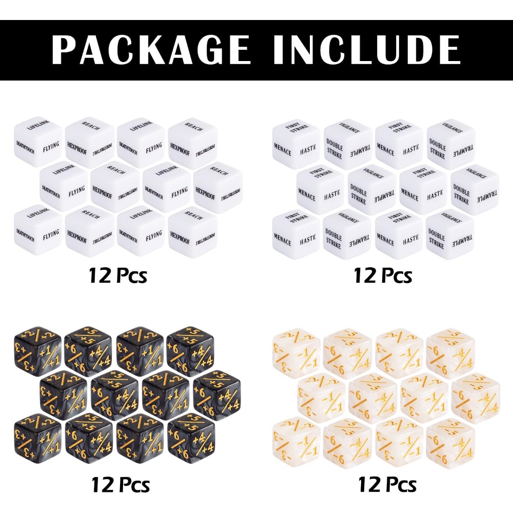 48 Pieces Counter Dice Plus On - Game Token Counter recension och pris