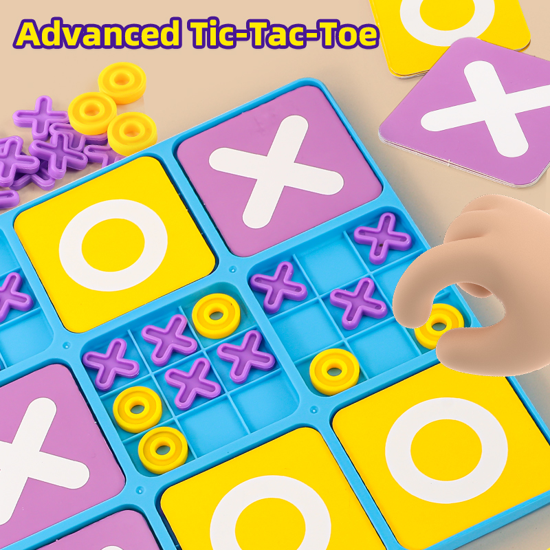 Colorful Battle Xo Tic-Tac-Toe - Board Game Quacks recension och pris