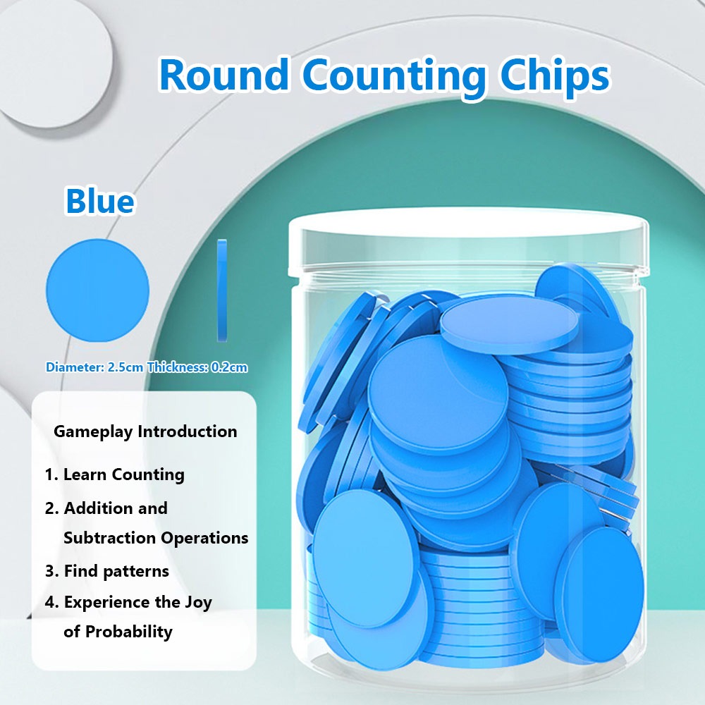 100pcs Plastic Counting Chips  - Board Game Illustration recension och pris
