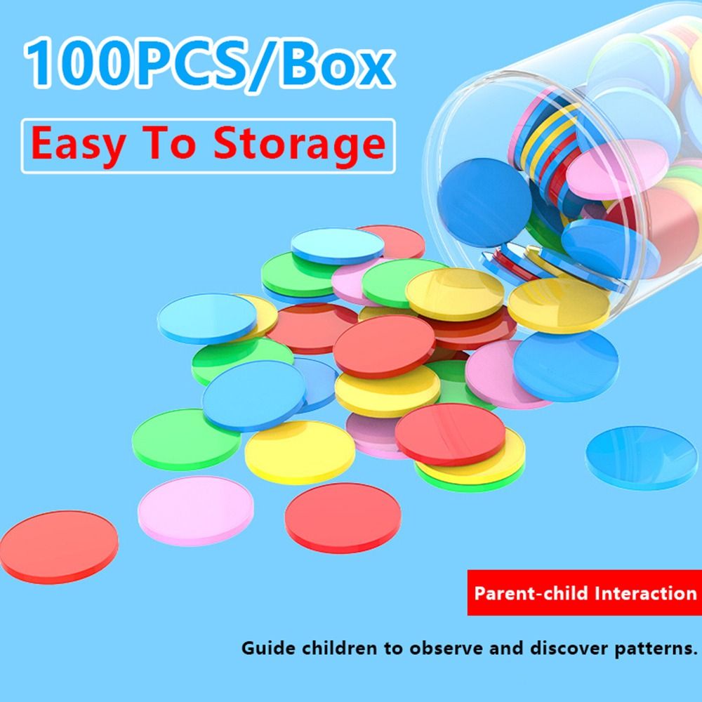 100pcs Plastic Counting Chips  - Board Game Illustration recension och pris