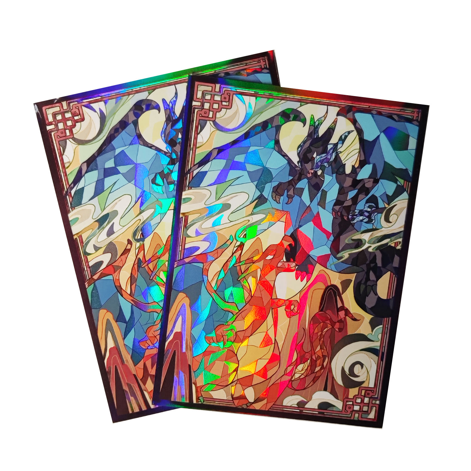 60ct Holo Card Sleeves 66x91mm - Board Game Illustration recension och pris