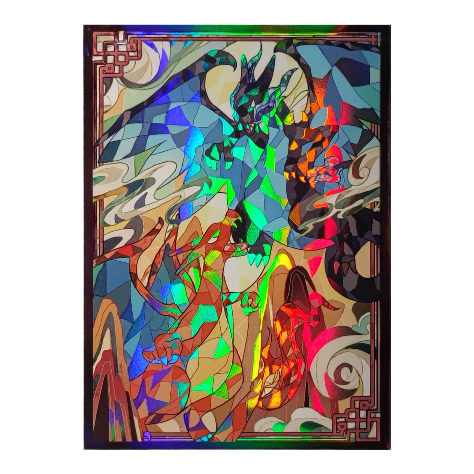 60ct Holo Card Sleeves 66x91mm - Board Game Illustration recension och pris