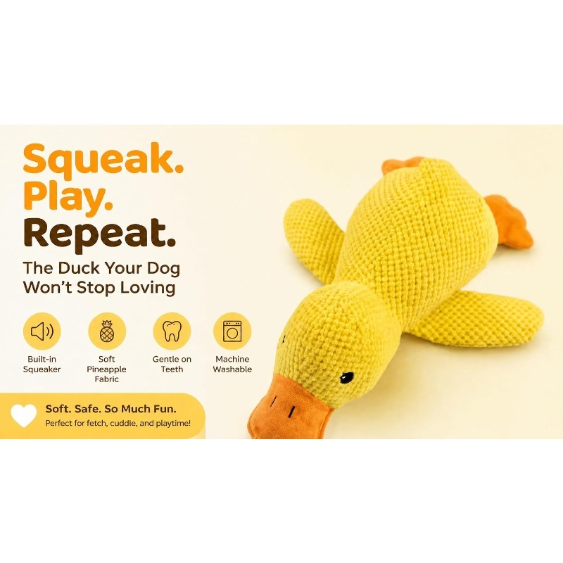 Piece Plush Calming Duck Dog T - Board Game Quacks recension och pris