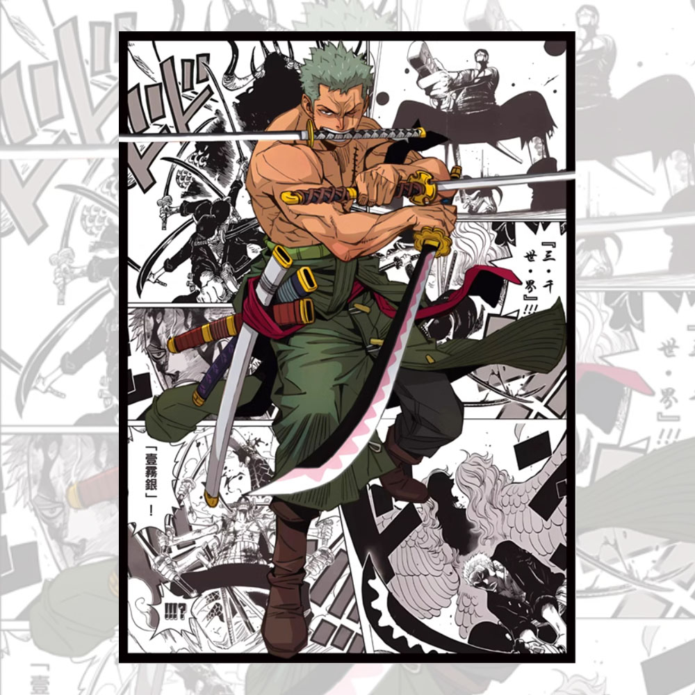 60PCS 66x91mm One Piece Anime  - Board Game Illustration recension och pris