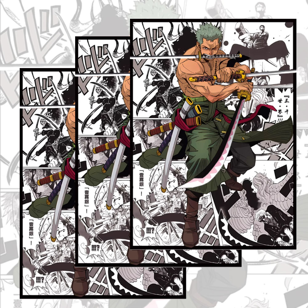 60PCS 66x91mm One Piece Anime  - Board Game Illustration recension och pris