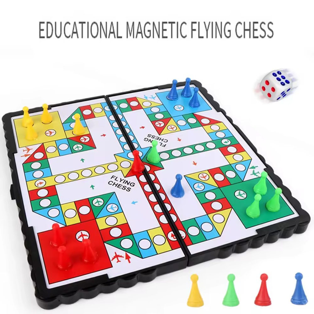 Foldable magnetic flying chess - Board Game Quacks recension och pris