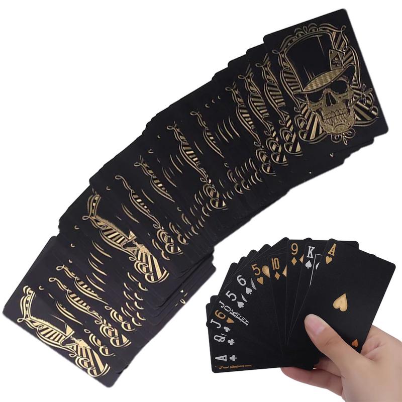 Black Playing Cards Deck Skull - Board Game Illustration recension och pris