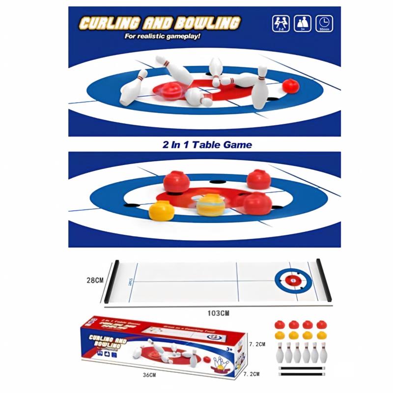 New Mini Curling&Bowling Table - Board Game Live recension och pris