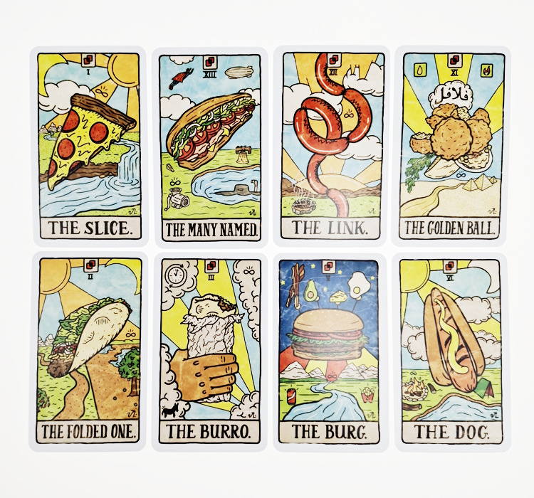 New 78 Illustrated Food&Drink  - Board Game Illustration recension och pris