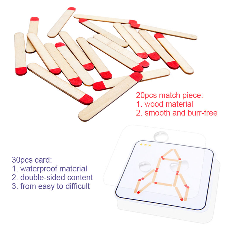 Montessori Matches Puzzles Gam - Board Game Fun recension och pris