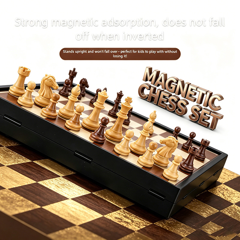 24CM Foldable Magnetic Chess G - Board Game Quacks recension och pris