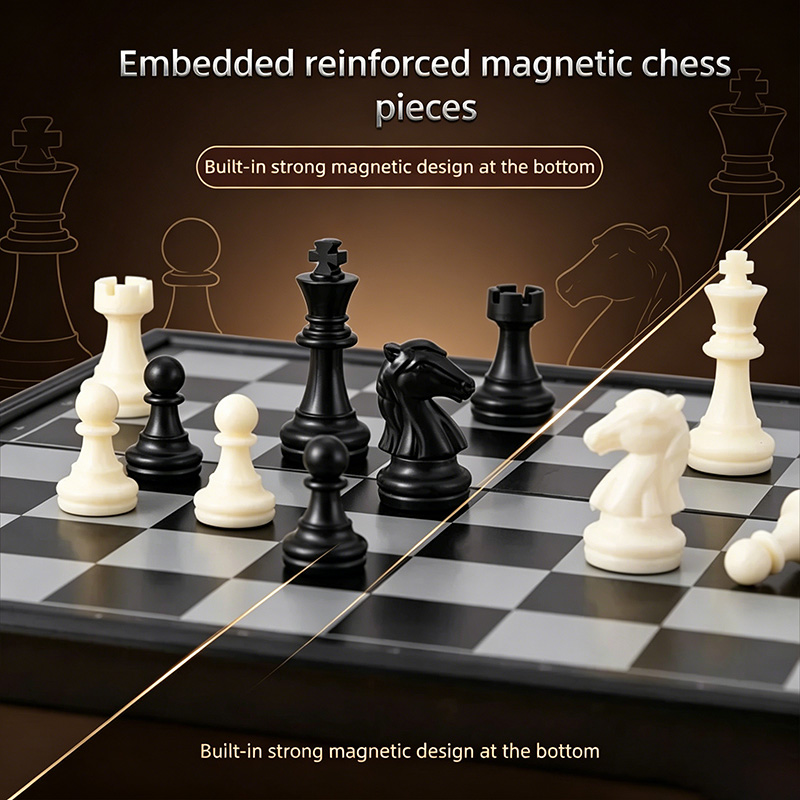 24CM Foldable Magnetic Chess G - Board Game Quacks recension och pris