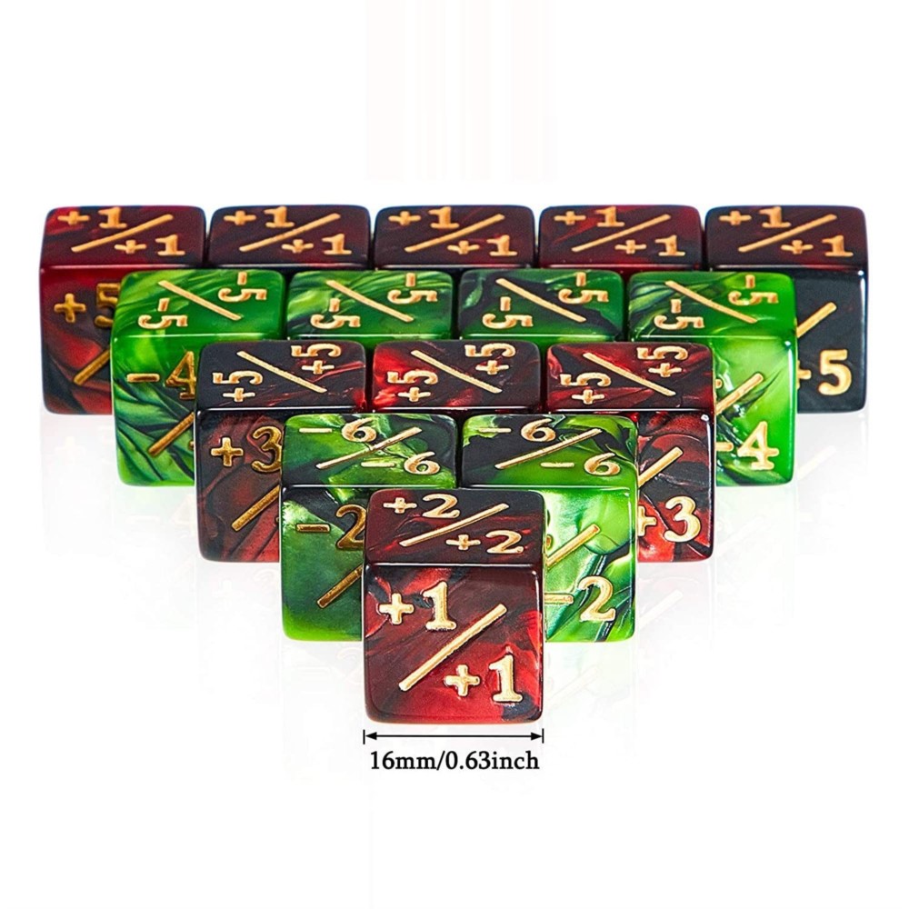 10PCS 16mm 6 Side Dice Counter - Game Token Counter recension och pris
