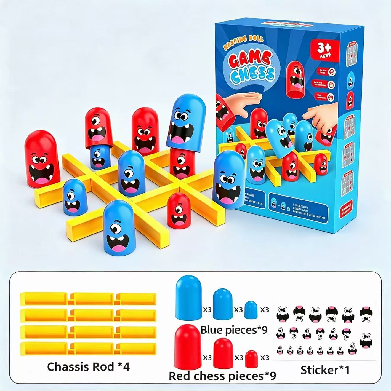 Tic-Tac-Toe Eat-and-Be-Sized S - Board Game Live recension och pris