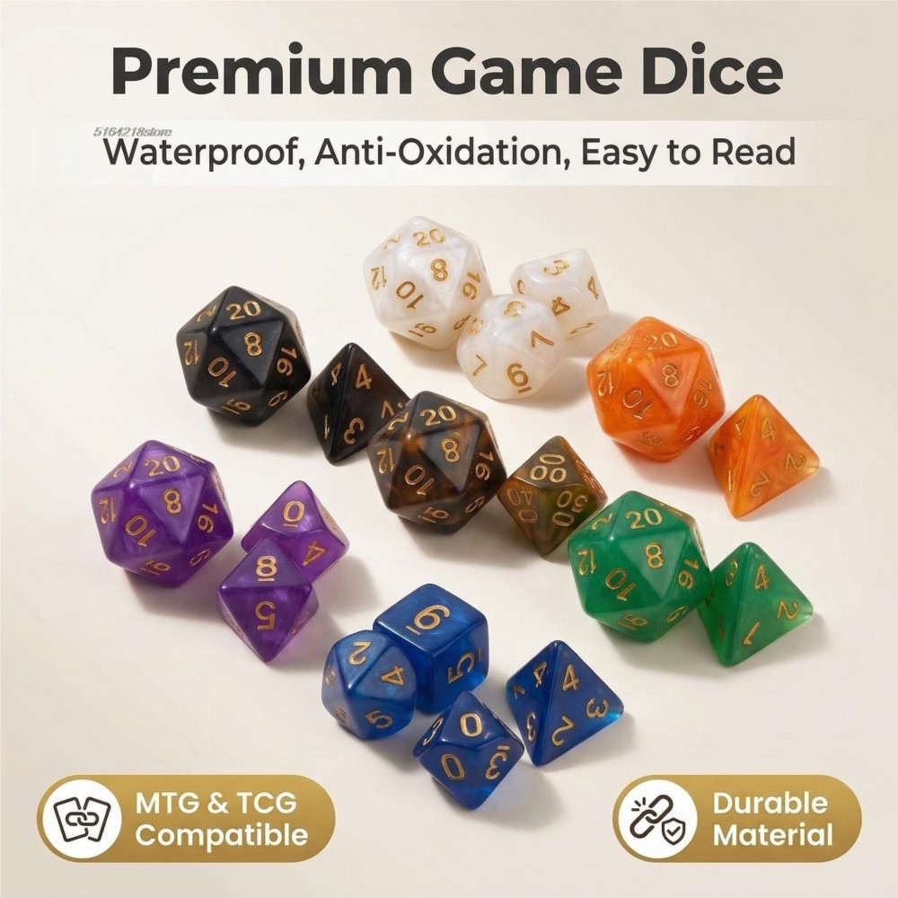 7pcs Set Dice Board Games Roll - Game Token Counter recension och pris