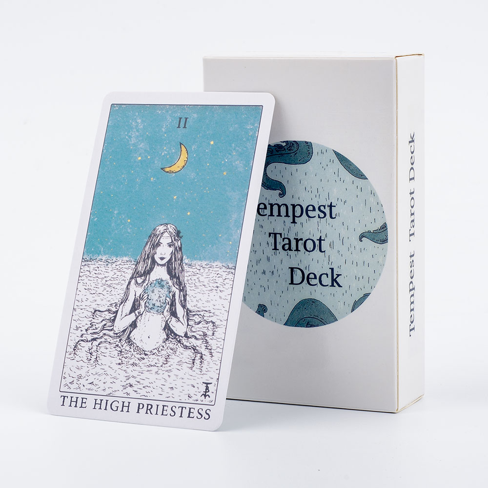 Ocean Themed Tempest Tarot  De - Board Game Illustration recension och pris